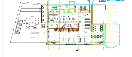 File thiết kế Bản vẽ cad nhà hàng